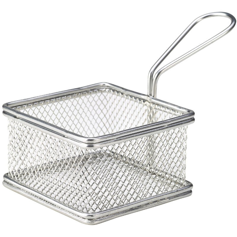 Se Mini Friturekurv Til Servering Af Pomfritter 9.5 x 9.5 x 6cm Rustfrit Stål ✔ Kæmpe udvalg i Genware - Køb online på udsalg og tilbud lige nu ✔ Billig fragt • Hurtig levering - Varenummer: Barlife-701409 og på lager - Udsalg på Sommersales2026 Store besparelser – op til 71% - Store besparelser på over 2.281 mærker