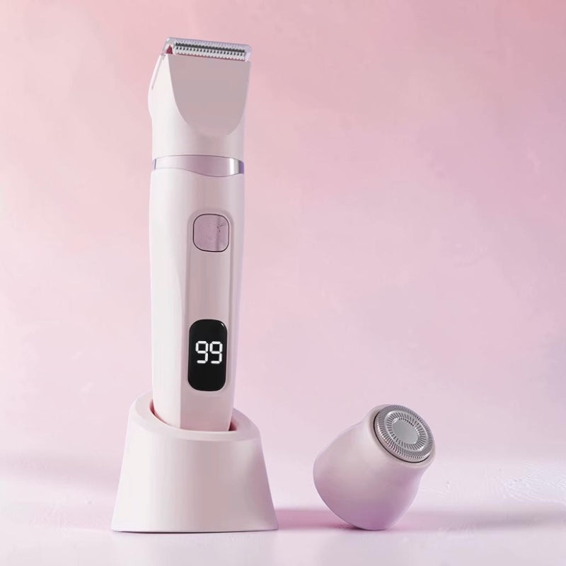 SkySkin DualTrim 2-i-1 ladyshaver med keramisk bikinitrimmer