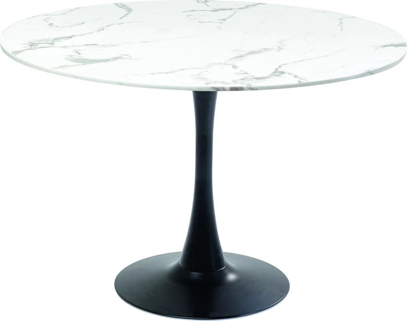 Se KARE DESIGN Schickeria spisebord, rund - hvid marmorlook laminat og sort stål (Ø110) ❤ Kæmpe udvalg i Kare Design - Køb online på udsalg og tilbud lige nu ❤ Meget billig fragt og hurtig levering - Varenummer: Boboonline-106421 og barcode / Ean: 4025621869634 på lager - Udsalg på Møbler,Borde,Spiseborde Spar stort – op til 59% - Over 2.739 brands med kæmpe udsalg