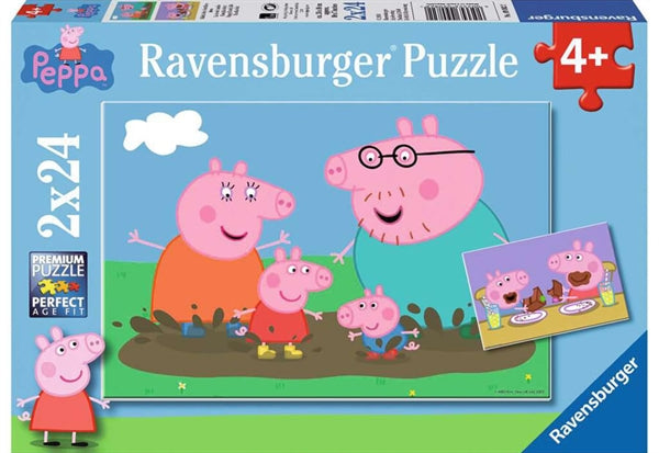 Ravensburger Gurli Gris, to puslespil med 24 brikker hver