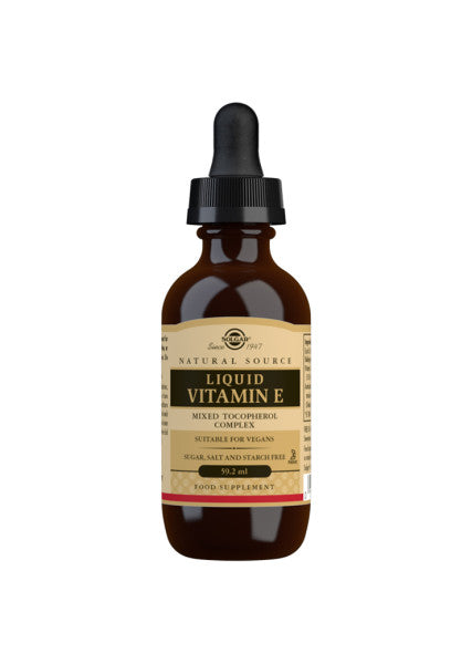 Solgar Liquid Vitamin E, flydende E-vitamin i en mængde på 59,2 ml