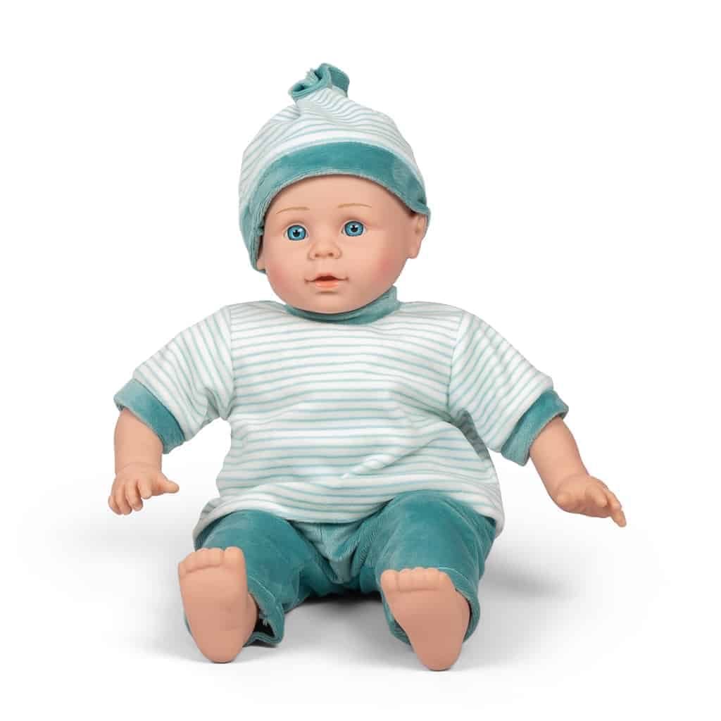 Mamamemo Dolls dukken Oscar, 40 cm, med blå øjne og uden hår