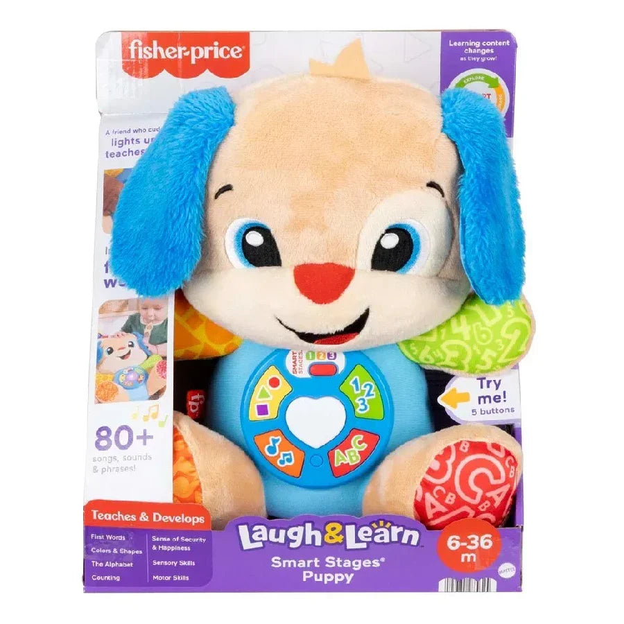 Fisher-Price Laugh & Learn Smart Stages musikalsk plysdyr hundehvalp