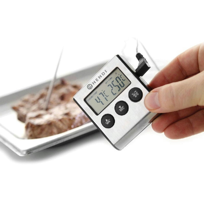 Se Hendi Stegetermometer Med Timer Rustfrit Stål ✔ Kæmpe udvalg i Hendi - Køb online på udsalg og tilbud lige nu ✔ Billig fragt og hurtig levering - Varenummer: Barlife-1553346 og 8711369271346 på lager - Udsalg på Køkken - Køkkenartikler Få op til 63% i rabat - Find over 1.798 mærker på udsalg