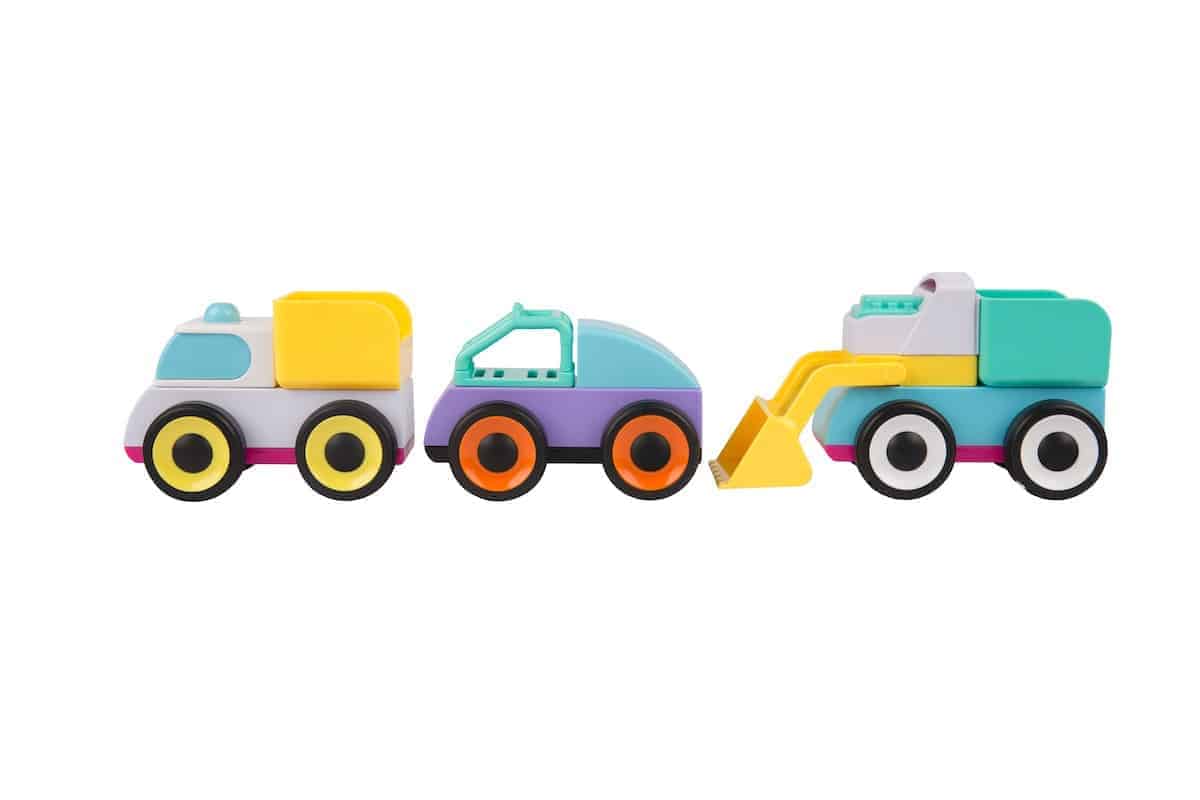 Playgro Mix & Match legetøjsbiler, som barnet selv kan blande