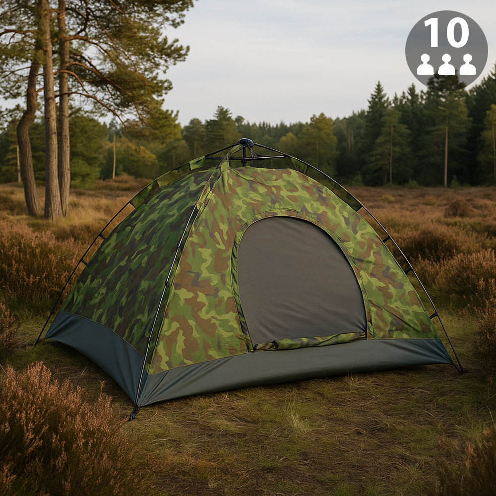 Se Quick-Up Camouflagetelt til 3 - 8 personer - 10 ✔ Kæmpe udvalg i Satana - Køb online på udsalg og tilbud lige nu ✔ Meget billig fragt og hurtig levering - Varenummer: Satana-42610155487310 på lager - Udsalg på Hus & Fritid > Store besparelser – op til 67% - Shop over 2.281 kendte brands på udsalg