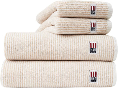 Se Lexington Original Towel White/tan Striped Str 50x70 - Håndklæder Cashmere ❤ Stort online udvalg i Lexington ❤ Meget billig fragt og hurtig levering: 1 - 2 hverdage - Varenummer: MGS-S00526276 og barcode / Ean: 7321301558582 på lager - Udsalg på Bolig - Tekstiler & puder - Håndklæder Spar op til 64% - Over 1354 kendte brands på udsalg