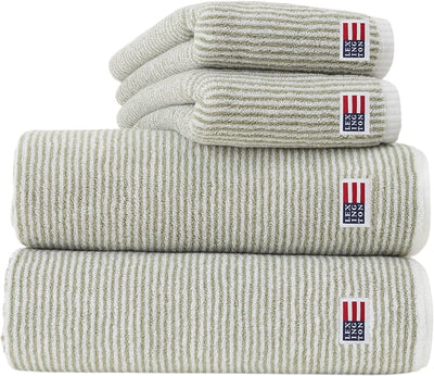 Se Lexington Original Towel White/vintage Green Striped Str 100x150 - Håndklæder ❤ Stort online udvalg i Lexington ❤ Meget billig fragt og hurtig levering: 1 - 2 hverdage - Varenummer: MGS-S10677786 og barcode / Ean: 7321301639205 på lager - Udsalg på Bolig - Tekstiler & puder - Håndklæder Spar op til 59% - Over 1324 kendte brands på udsalg