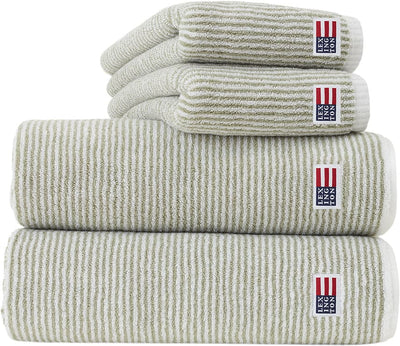 Se Lexington Original Towel White/vintage Green Striped Str 30x50 - Håndklæder ❤ Stort online udvalg i Lexington ❤ Meget billig fragt og hurtig levering: 1 - 2 hverdage - Varenummer: MGS-S10677783 og barcode / Ean: 7321301639168 på lager - Udsalg på Bolig - Tekstiler & puder - Håndklæder Spar op til 56% - Over 1324 kendte brands på udsalg
