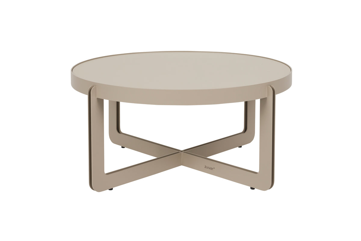 Zuiver Center rundt sofabord i beige MDF, Ø68