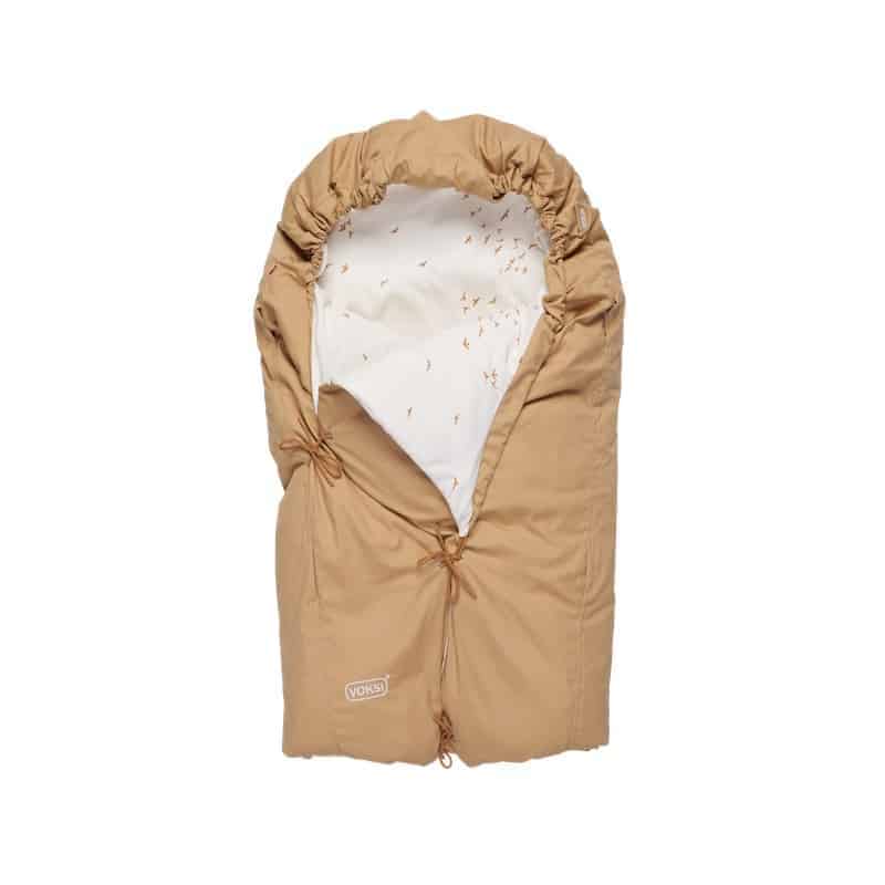 Voksi Classic+ Mini sove-/kørepose i Warm Beige Flying