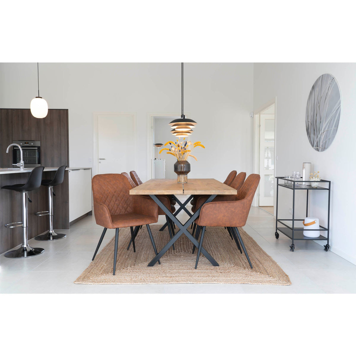 Se House Nordic - Harbo Spisebordsstol - Vntage brun kunstlæder, sæt af 2 stk. ❤ Kæmpe udvalg i House Nordic - Køb online på udsalg og tilbud lige nu ❤ Billig fragt og hurtig levering - Varenummer: Bolig&Haven-41240570167447 og barcode / Ean: 5713917006540 på lager - Udsalg på Få op til 69% i rabat - Tusindvis af varer fra over 2.739 brands