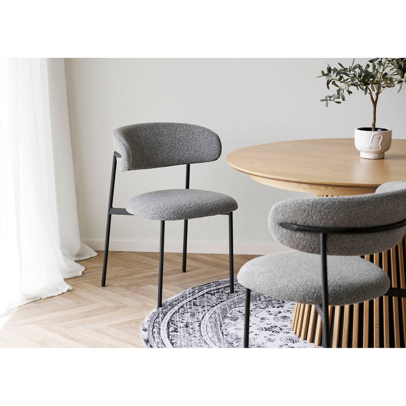 House Nordic - Mira Spisebordsstol, lysegrå - sæt af 2 stk.