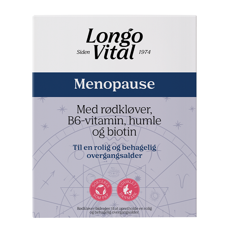 Pakke med Longo Vital Menopause kosttilskud, 60 kapsler