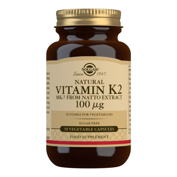Solgar Vitamin K2, pakning med 50 kapsler