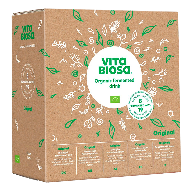Vita Biosa økologisk fermenteret drik i bag-in-box, 3 liter