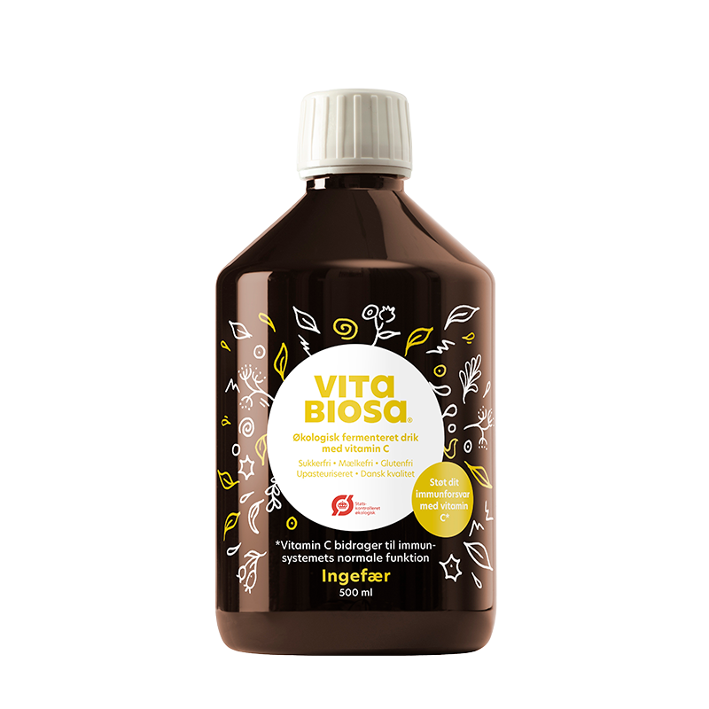 Flaske med Vita Biosa Ingefær økologisk fermenteret drik