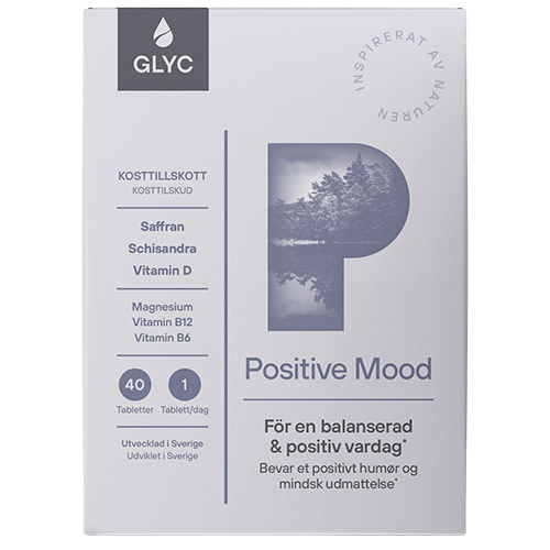 Glyc Positive Mood kosttilskud, pakke med 40 tabletter