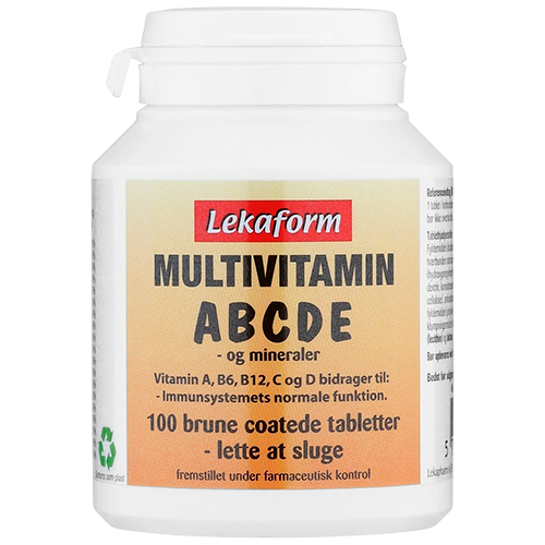 Lekaform Multivitamin, pakke med 100 tabletter