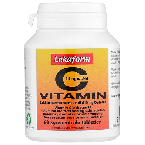 Lekaform C-Vitamin kosttilskud, pakke med 60 tabletter