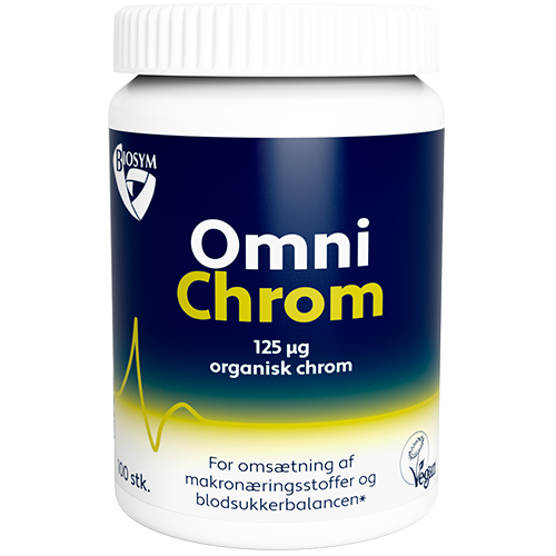 Biosym OmniChrom kosttilskud, pakke med 100 tabletter