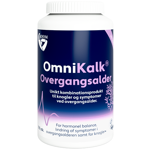 Biosym OmniKalk Overgangsalder kosttilskud i pakke med 100 kapsler
