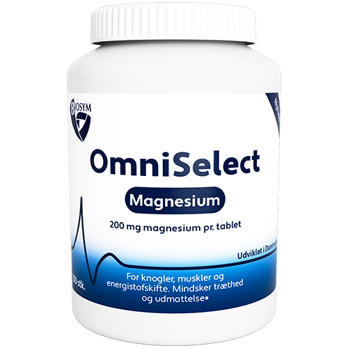 Biosym OmniSelect Magnesium 200 mg, pakke med 100 små tabletter