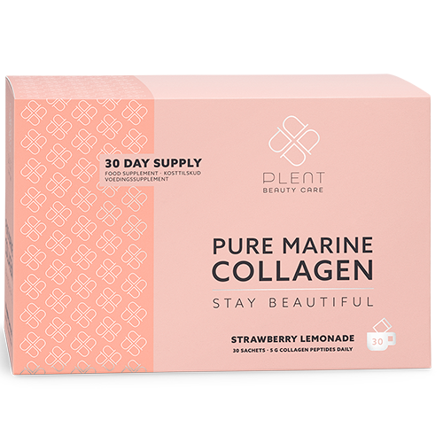 Plent Pure Marine Collagen Strawberry Lemonade Box med 30 breve