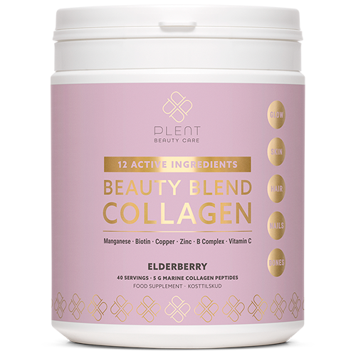 Plent Beauty Blend Collagen Elderberry kosttilskud, 277 g