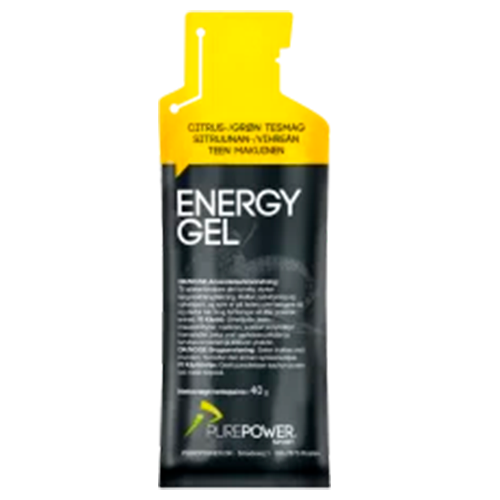 PurePower Energy Gel Citrus-té, gel med citrussmag i en portionspose på 40 g