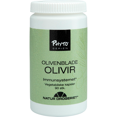 Pakning med Natur Drogeriet Olivir 300 mg kosttilskud med olivenblade, 90 kapsler