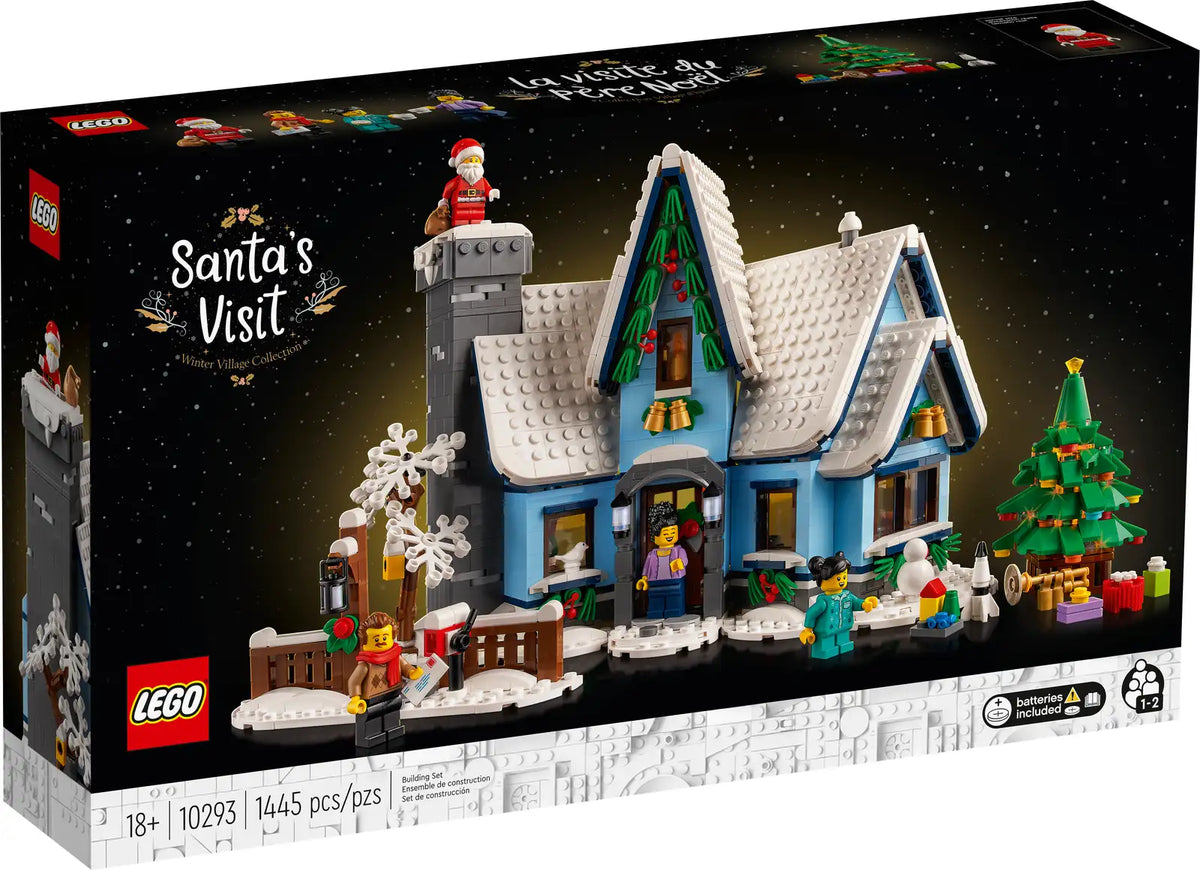 LEGO Julemandens besøg 10293 byggesæt med ornamenteret julehus