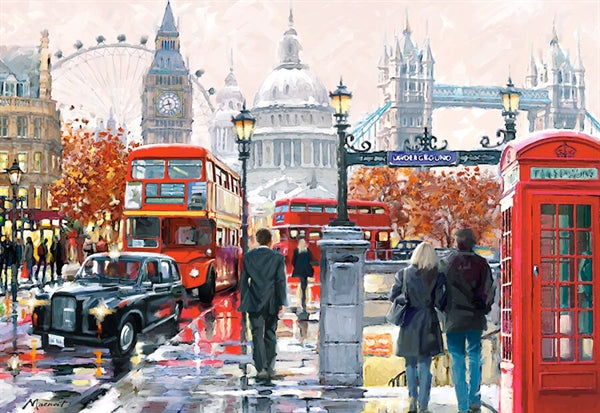 Castorland puslespil London Collage med 1000 brikker
