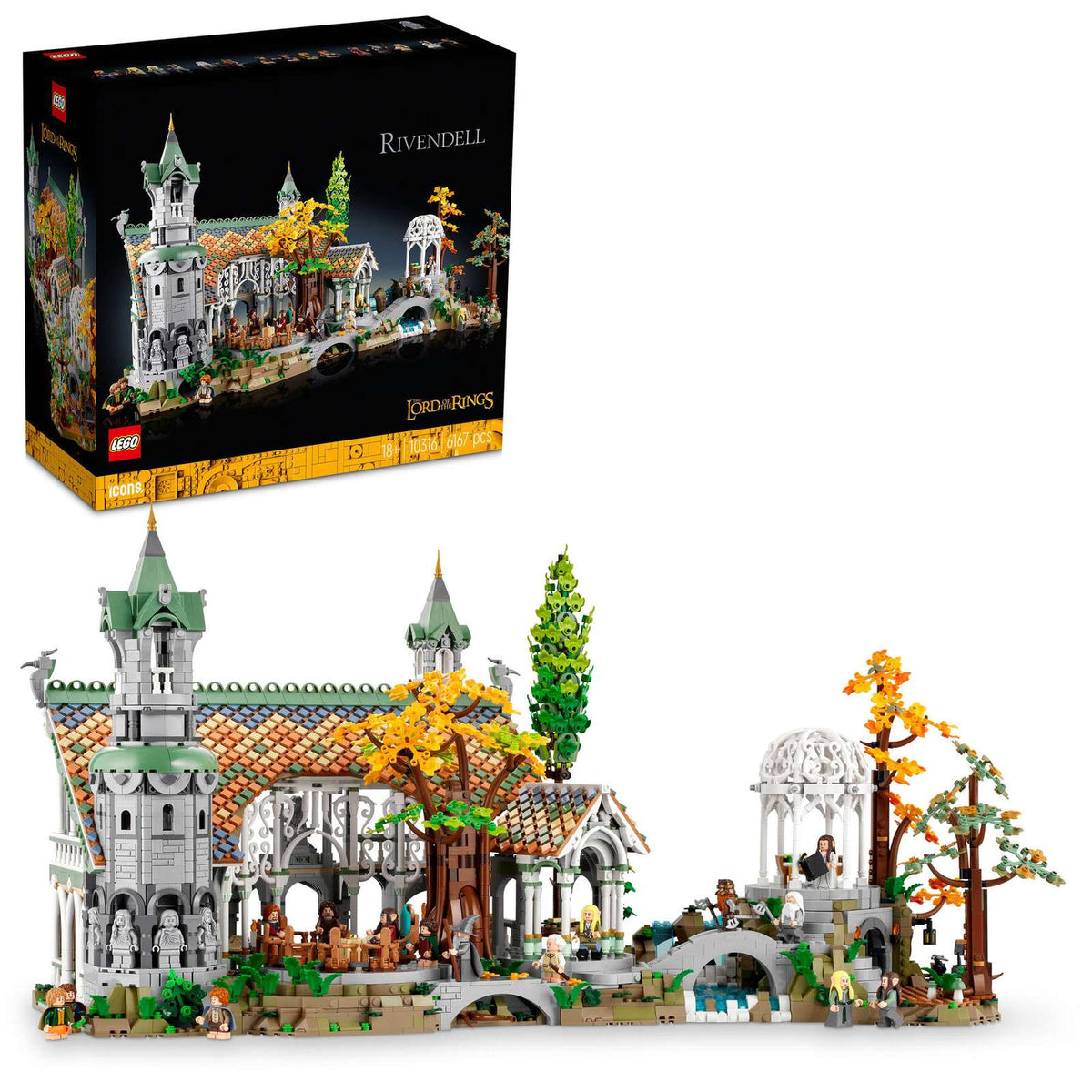 LEGO Ringenes Herre Kløvedal 10316, samlermodel af dalen i Midgård
