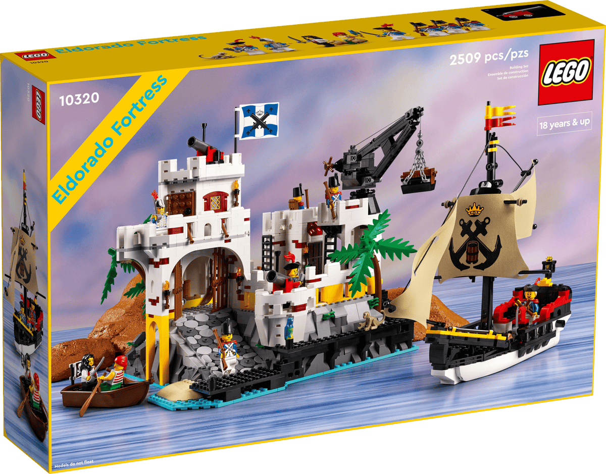 LEGO Icons Eldorado-fort 10320, piratfort inspireret af model 6276 fra 1980'erne