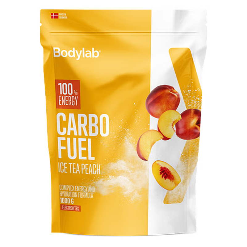 Bodylab Carbo Fuel Ice Tea Peach i pakke på 1000 g