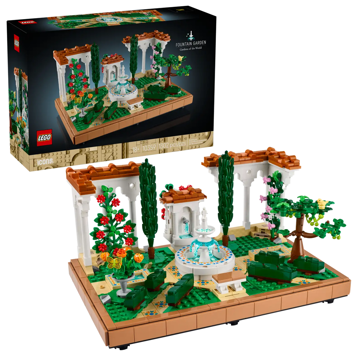 LEGO Icons Have med springvand, byggesæt 10359