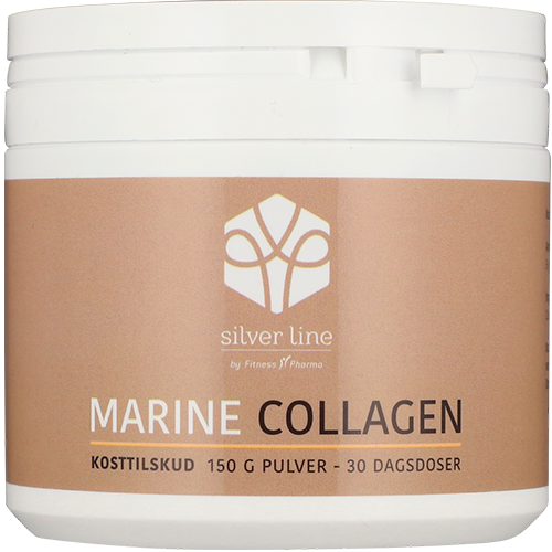 Fitness Pharma Marine Collagen pulver med hydrolyseret fiskecollagen, 150 g