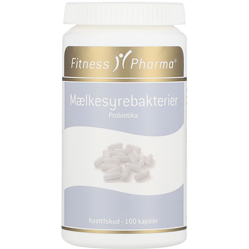 Silver Line by Fitness Pharma probiotika med mælkesyrebakterier, pakke med 100 vegetabilske kapsler