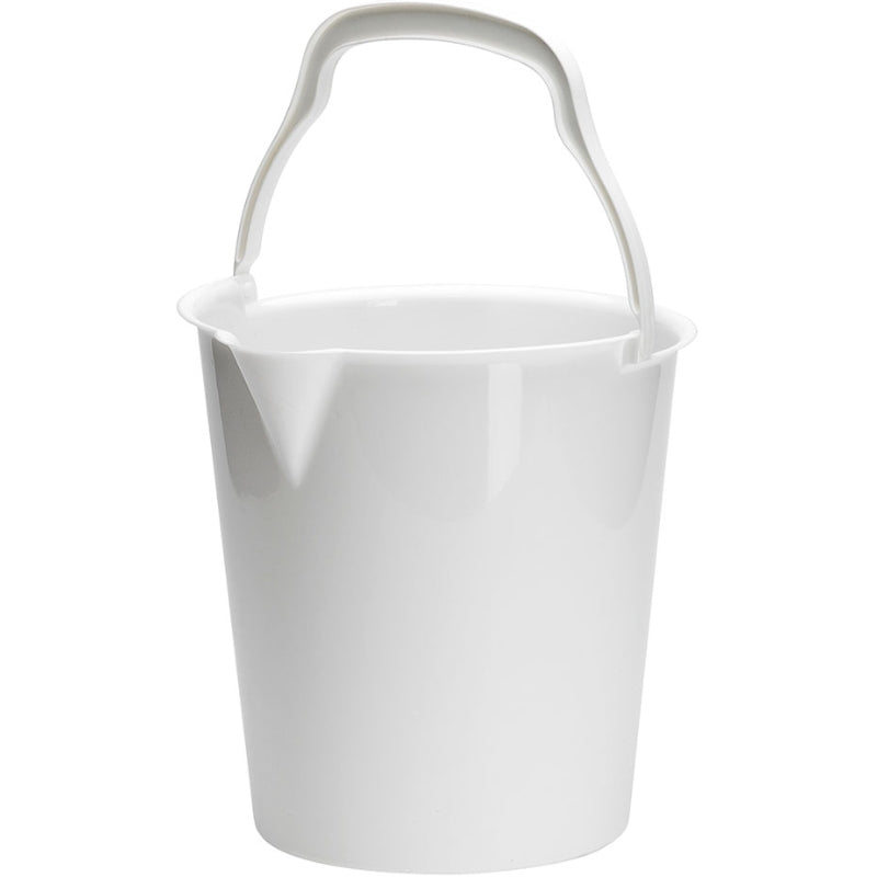 Hvid 5-liters spand i plast fra Plast1