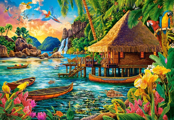 Castorland puslespil Tropical Island med 1000 brikker