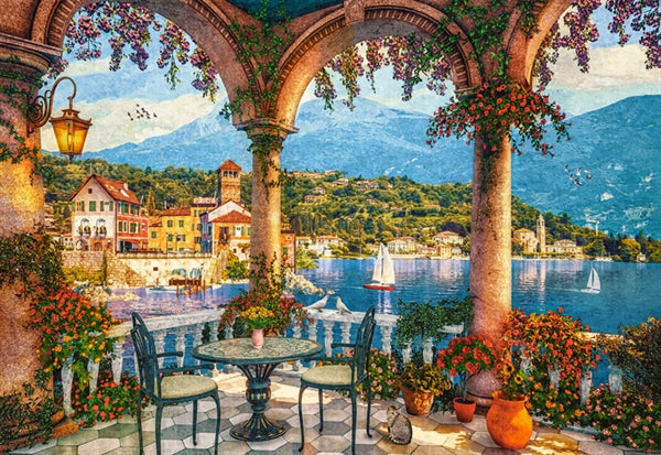Castorland puslespil Mediterranean Veranda med 1000 brikker