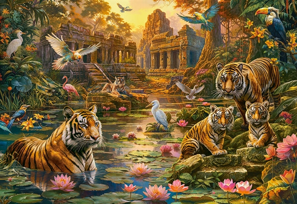 Castorland puslespil Tigers Paradise med 1000 brikker