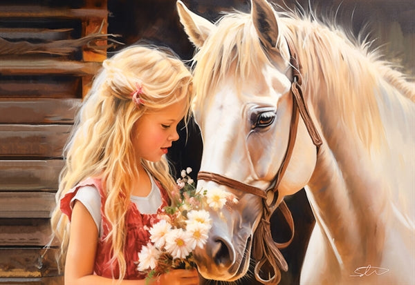 Castorland puslespil My Friend Horse med 1000 brikker