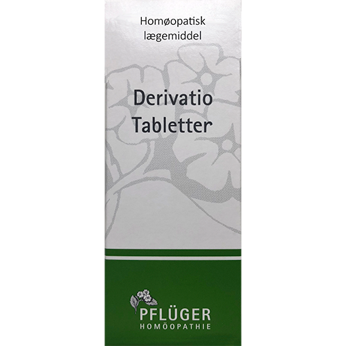 Pakning med BioVita Pflüger Derivatio H homøopatiske tabletter, 100 stk.