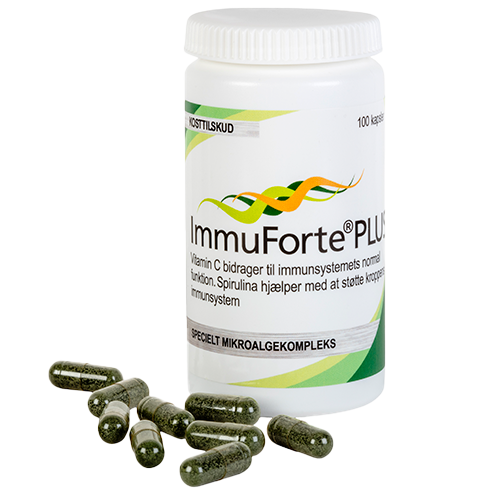 Pakning med Medicwiotec ImmuForte Plus kosttilskud i kapselform, 100 kapsler