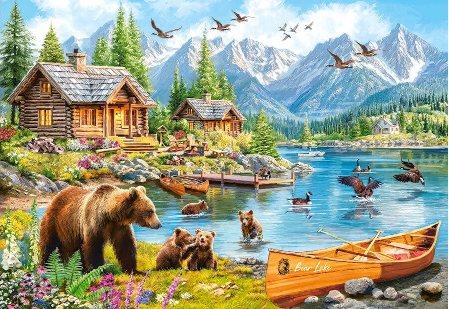 Castorland puslespil Bear Lake med 1000 brikker