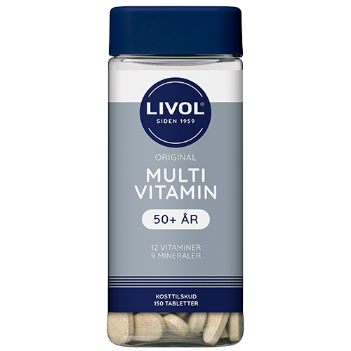 Livol Multi Total 50+ multivitamin i pakke med 150 stk.