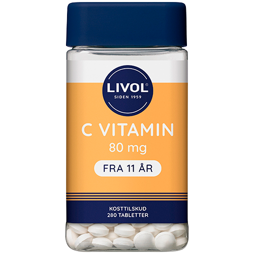 Pakning med Livol Mono Normal C-vitamin 80 mg, 280 tabletter