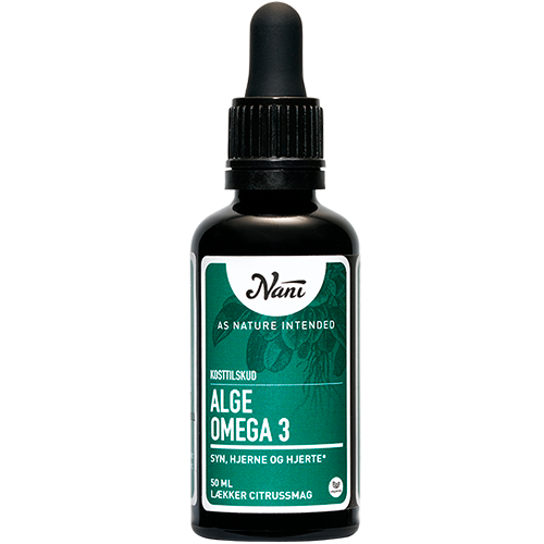 Nani Alge Omega 3 vegansk kosttilskud med EPA og DHA fra alger, 50 ml